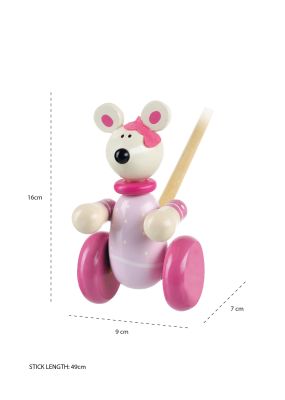 Image 2 of Pink Mouse Pushalong  (£13.99)